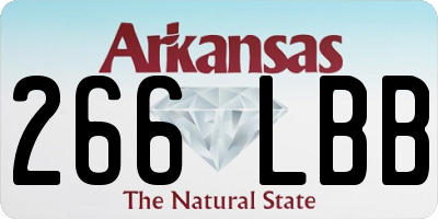AR license plate 266LBB