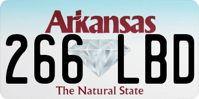 AR license plate 266LBD