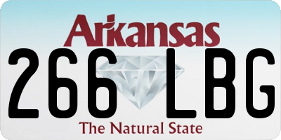 AR license plate 266LBG