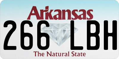 AR license plate 266LBH