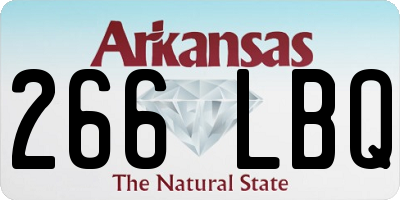 AR license plate 266LBQ