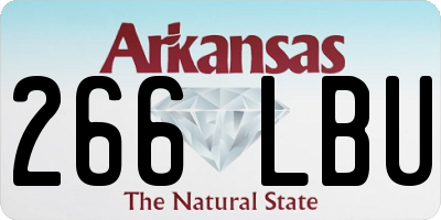 AR license plate 266LBU