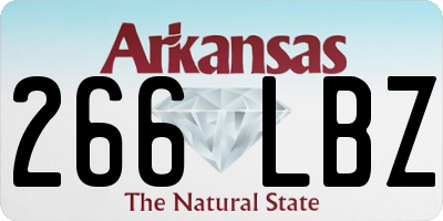 AR license plate 266LBZ