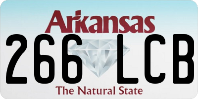 AR license plate 266LCB