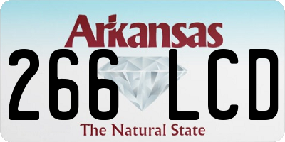 AR license plate 266LCD