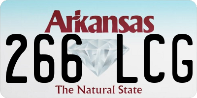 AR license plate 266LCG
