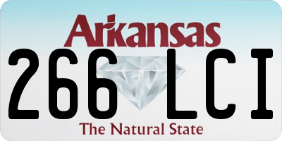 AR license plate 266LCI