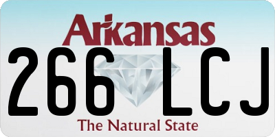 AR license plate 266LCJ