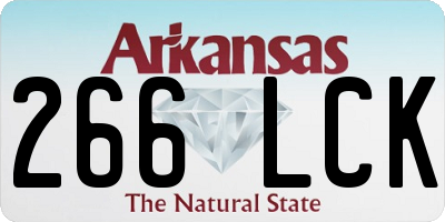AR license plate 266LCK