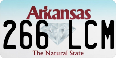 AR license plate 266LCM
