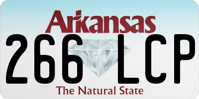 AR license plate 266LCP