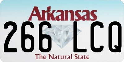 AR license plate 266LCQ