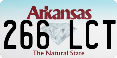 AR license plate 266LCT