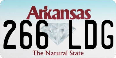 AR license plate 266LDG