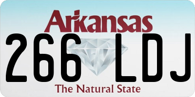 AR license plate 266LDJ