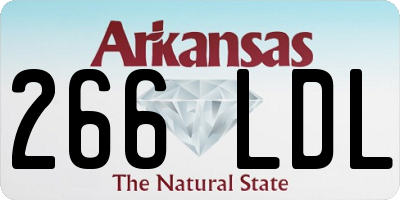 AR license plate 266LDL