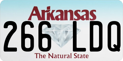 AR license plate 266LDQ