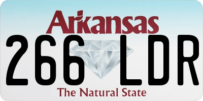 AR license plate 266LDR