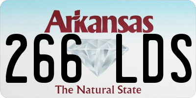 AR license plate 266LDS