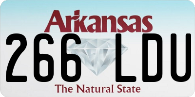 AR license plate 266LDU
