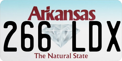 AR license plate 266LDX