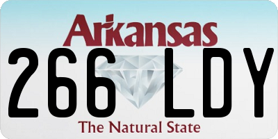 AR license plate 266LDY