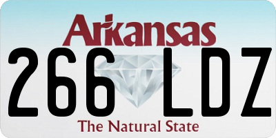 AR license plate 266LDZ