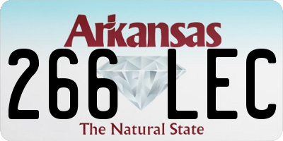 AR license plate 266LEC
