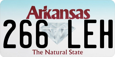 AR license plate 266LEH