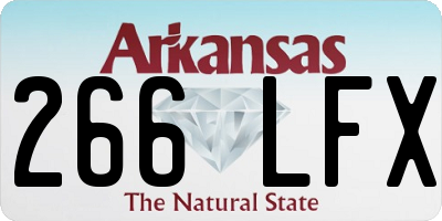 AR license plate 266LFX