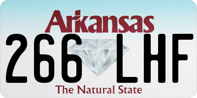AR license plate 266LHF