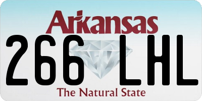 AR license plate 266LHL