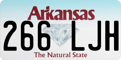 AR license plate 266LJH