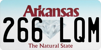 AR license plate 266LQM