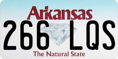 AR license plate 266LQS
