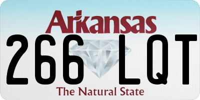 AR license plate 266LQT
