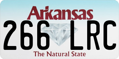 AR license plate 266LRC