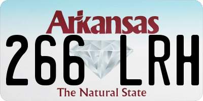 AR license plate 266LRH