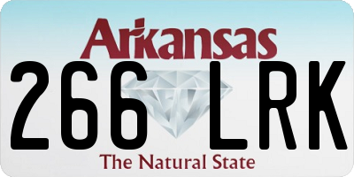 AR license plate 266LRK