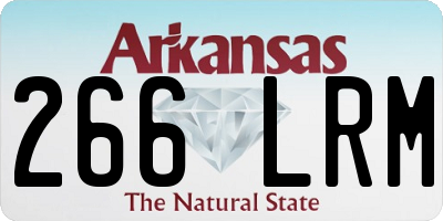 AR license plate 266LRM
