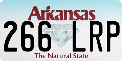 AR license plate 266LRP