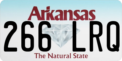 AR license plate 266LRQ