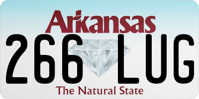 AR license plate 266LUG