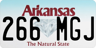 AR license plate 266MGJ