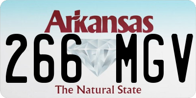 AR license plate 266MGV
