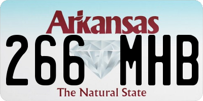 AR license plate 266MHB