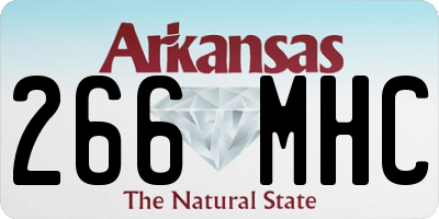AR license plate 266MHC