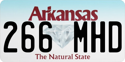 AR license plate 266MHD