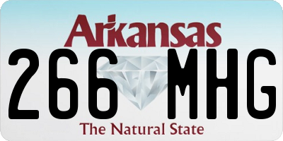 AR license plate 266MHG
