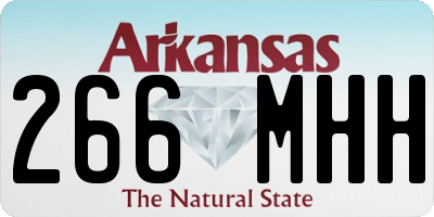 AR license plate 266MHH